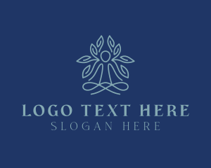 Healing - Holistic Wellness Yoga logo design