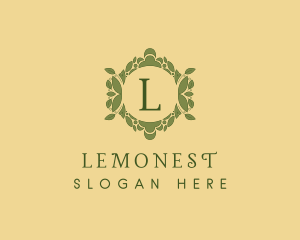 Natural Organic Leaf Ornamental  Logo