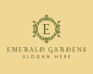 Natural Organic Leaf Ornamental  logo design