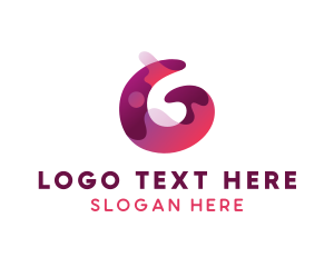 Mixologist - Purple Letter G Splash logo design
