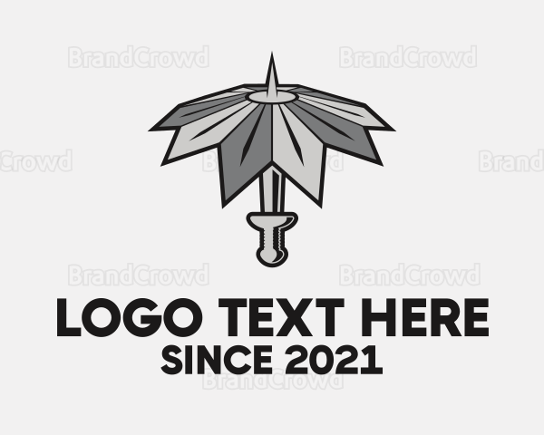 Umbrella Sword Weapon Logo