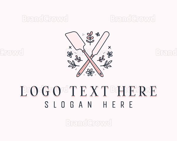 Floral Icing Spatula Logo