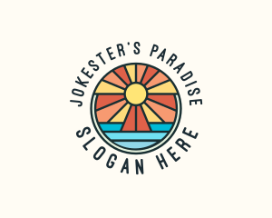 Island Summer Paradise logo design