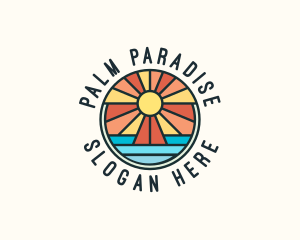 Island Summer Paradise logo design