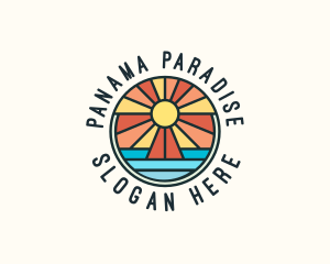 Island Summer Paradise logo design