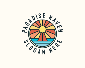 Island Summer Paradise logo design