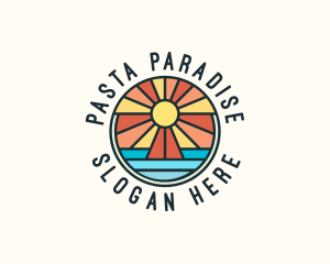 Island Summer Paradise logo design