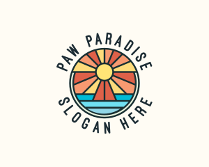 Island Summer Paradise logo design