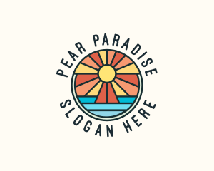 Island Summer Paradise logo design