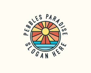 Island Summer Paradise logo design