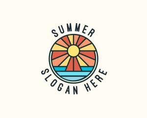 Island Summer Paradise logo design