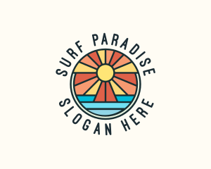 Island Summer Paradise logo design