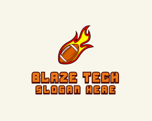 Blazing Football Team logo design