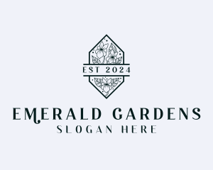 Flower Garden Event logo design