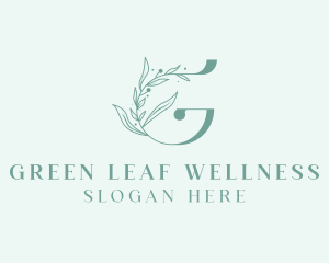 Green Leaf Letter G logo design