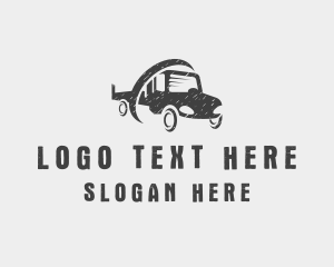 Distribution - Pickup Truck Vehicle logo design