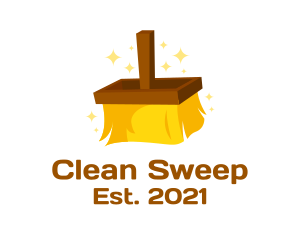 Sweeper - Cleaning Brush Sweeper logo design