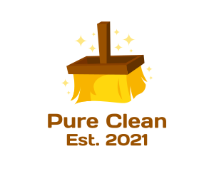 Cleaning Brush Sweeper  logo design