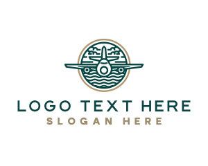 Logistics - Aviation Travel Airplane logo design