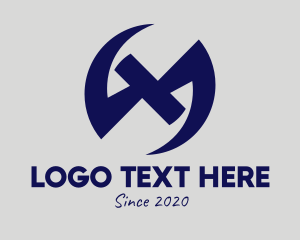 Business Solutions - Generic Dark Blue Symbol logo design