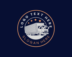 Cargo Logistics Truck Logo