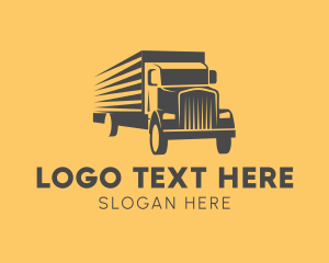 Transport - Express Cargo Truck logo design