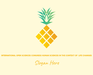 Produce - Pineapple Fruit Diamond logo design