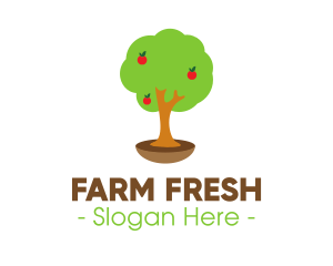 Apple Tree Farm logo design