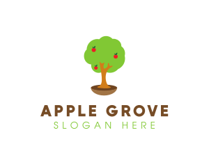 Apple Tree Farm logo design