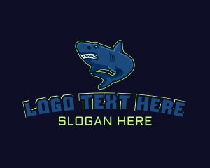 Aquatic - Wild Shark Gaming logo design