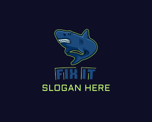 Wild Shark Gaming logo design