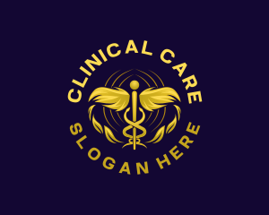 Medical Clinic Caduceus logo design