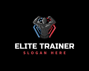 Trainer - Muscle Trainer Fitness logo design