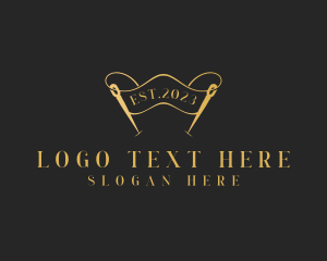 Thread - Dressmaking Needle Craft logo design