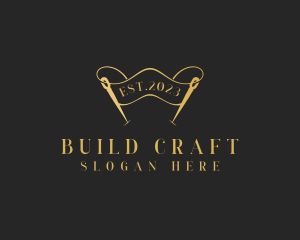 Dressmaking Needle Craft logo design