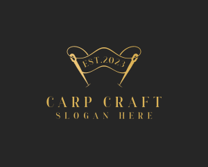 Dressmaking Needle Craft logo design