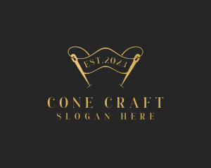 Dressmaking Needle Craft logo design