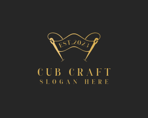 Dressmaking Needle Craft logo design