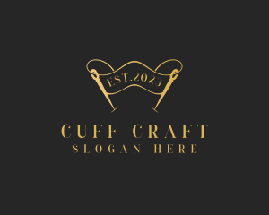 Dressmaking Needle Craft logo design