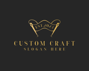 Dressmaking Needle Craft logo design