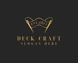 Dressmaking Needle Craft logo design