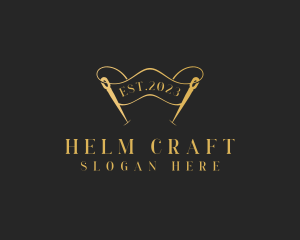 Dressmaking Needle Craft logo design