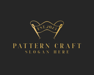 Dressmaking Needle Craft logo design