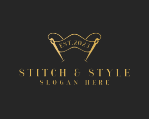 Dressmaking Needle Craft logo design