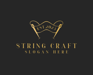 Dressmaking Needle Craft logo design