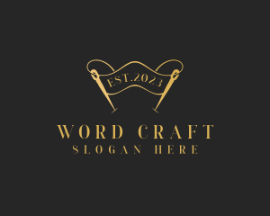 Dressmaking Needle Craft logo design