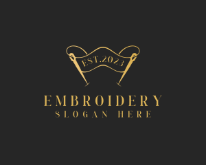 Dressmaking Needle Craft logo design