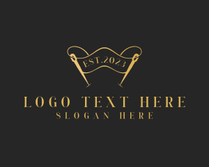 Clothing Designer - Dressmaking Needle Craft logo design