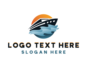 Waves - Travel Boat Getaway logo design