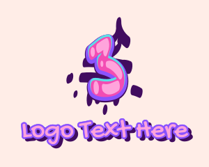 Art - Pop Graffiti Art Number 3 logo design